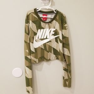 Nike Green Oversized Crop Top